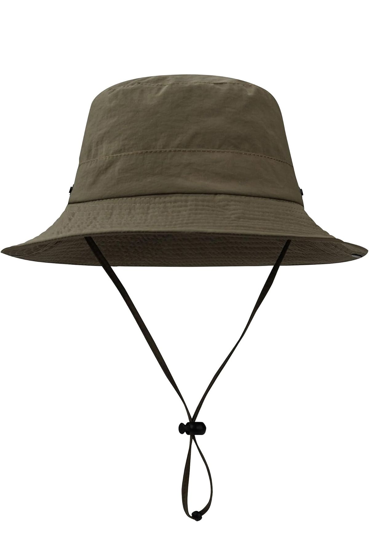 Verahed Yazlık Katlanabilir Geniş Siperlikli Haki Safari Kovboy Şapkası Unisex Fötr Bucket Balıkçı Şapka görsel 4