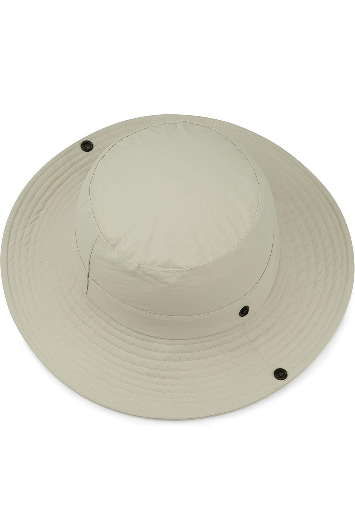 Verahed Yazlık Katlanabilir Geniş Siperlikli Bej Safari Kovboy Şapkası Unisex Fötr Bucket Balıkçı Şapka görsel 4