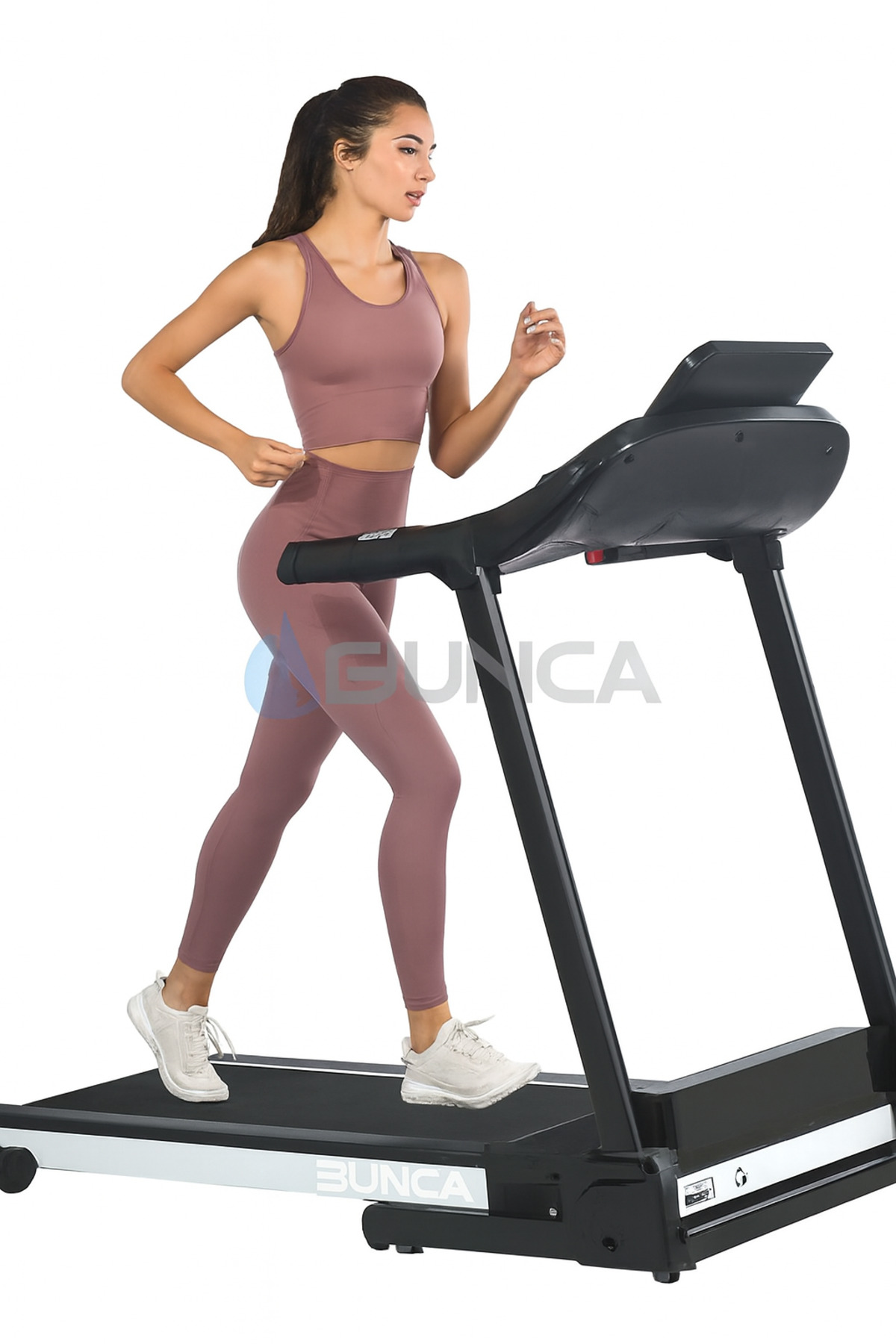 سير جري 4 حصان قابلة للطي تحمل 140 كجم مع بلوتوث ومساحة جري 46×122سم و 3مستويات انحدار,سرعة 16ك,610A