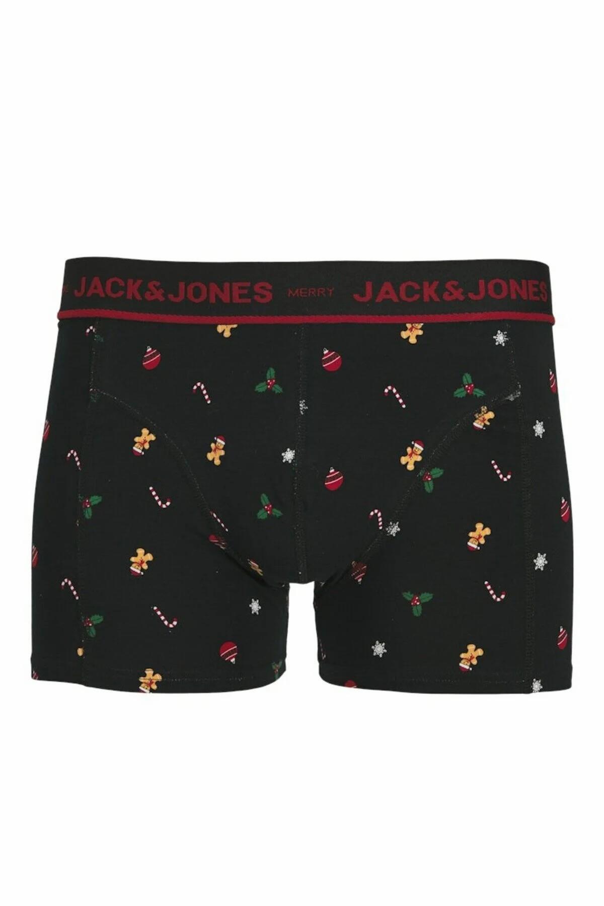 باکسر مردانه طرح دار فاق نرمال | جک اند جونز Jack & Jones 12285134 - تصویر 2