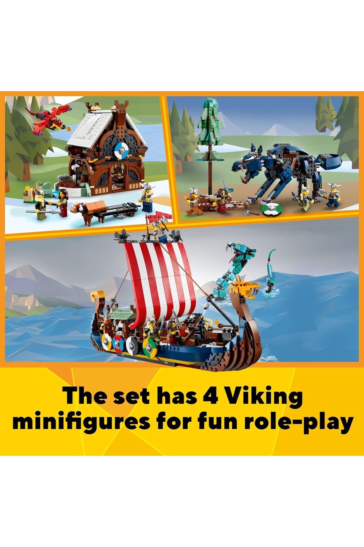 کشتی وایکینگ ۳ در ۱ کریتور و مار میدگارد ۳۱۱۳۲