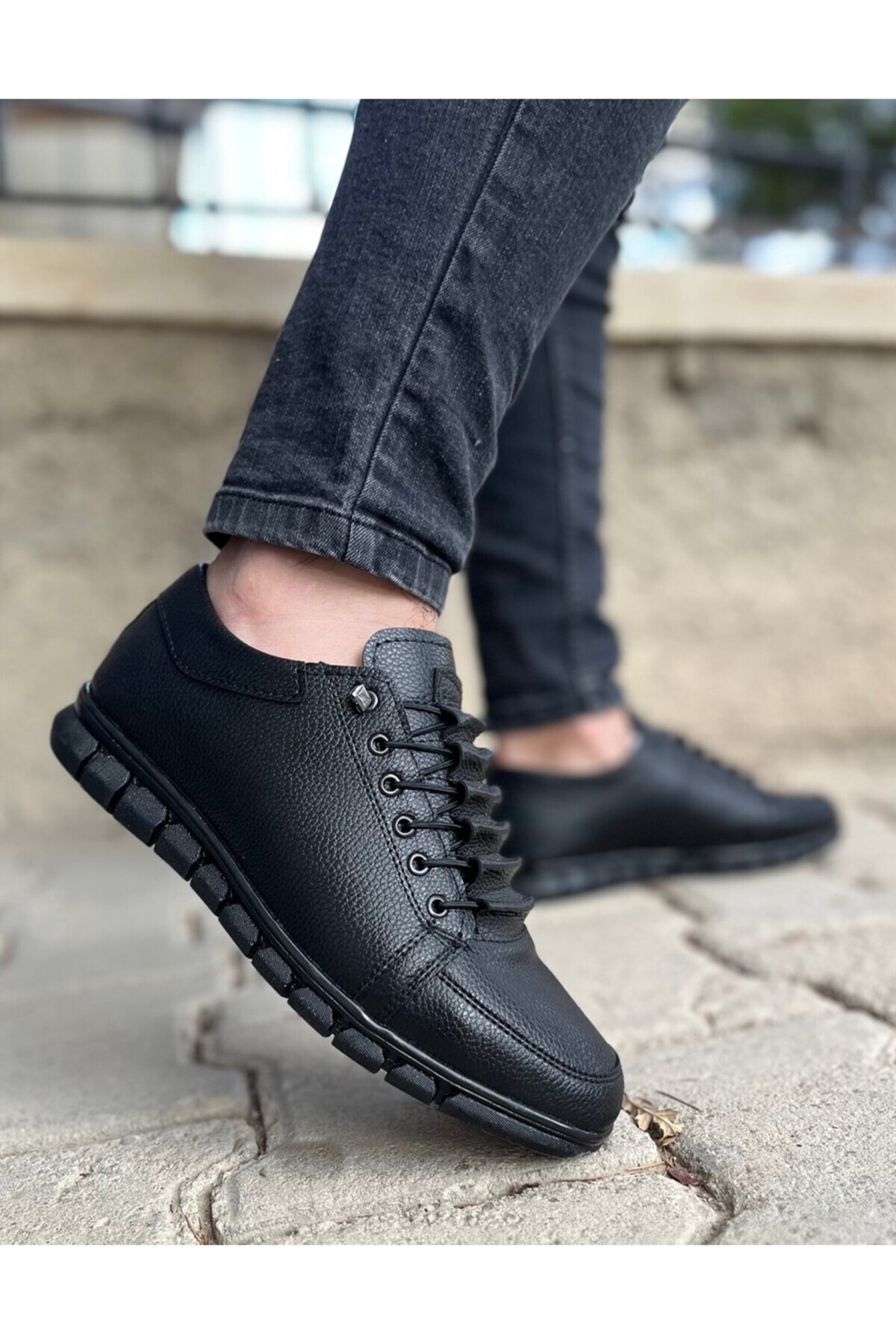 MODANI SEÇ Erkek Merdivenli Tasarım Günlük Ayakkabı – Siyah/Kahve/Taba – Rahat Taban – 40-44