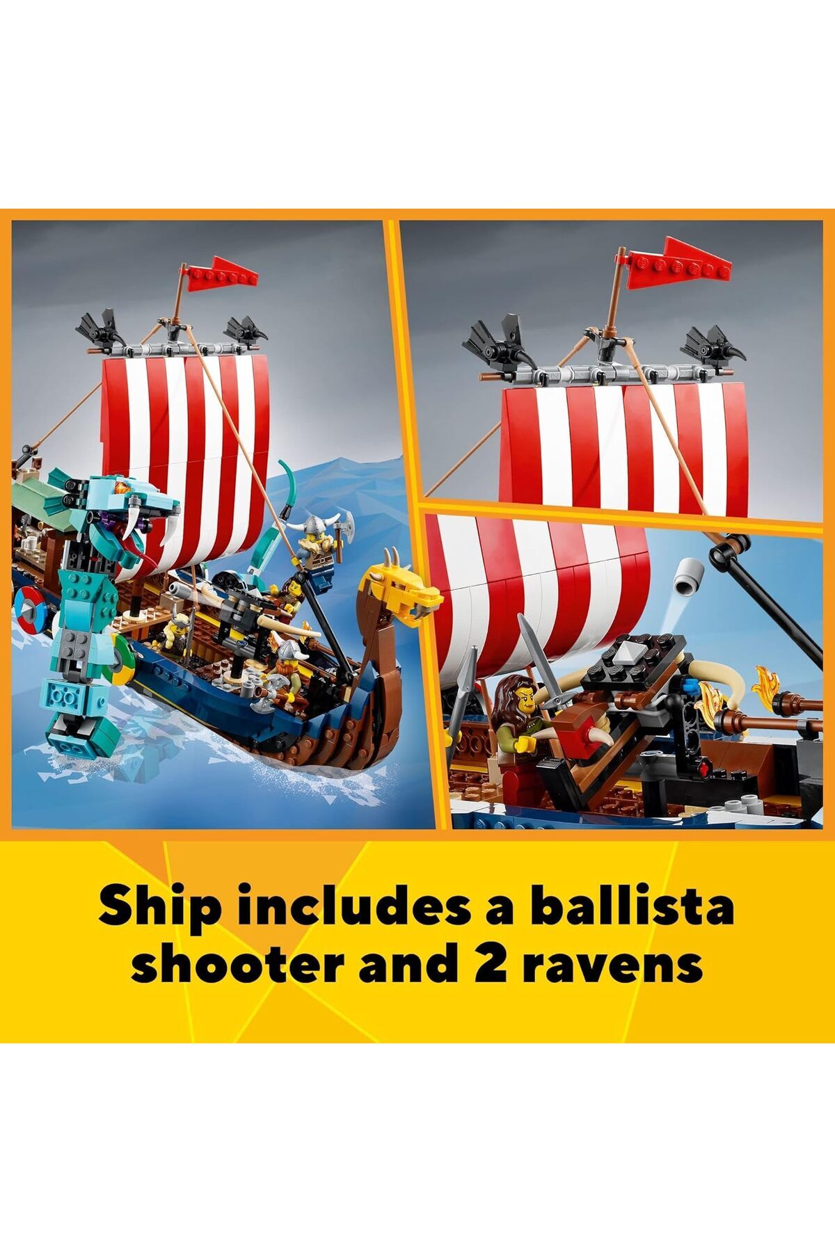 کشتی وایکینگ ۳ در ۱ کریتور و مار میدگارد ۳۱۱۳۲