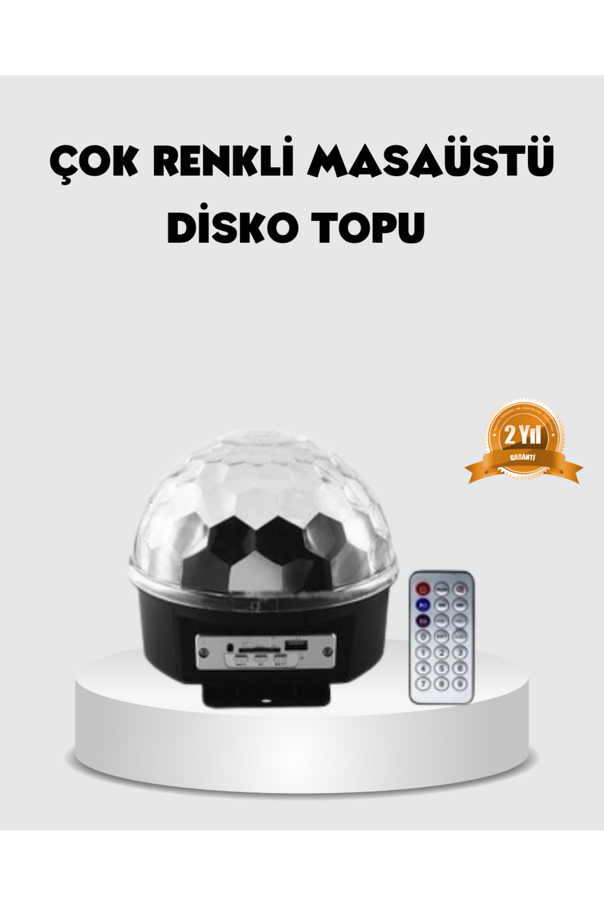 ZERO LAND NRTMSA RGB LED Disko Topu Projektör – Ev Partileri, Doğum Günleri ve Eğlence İçin (212913) Işık Şo