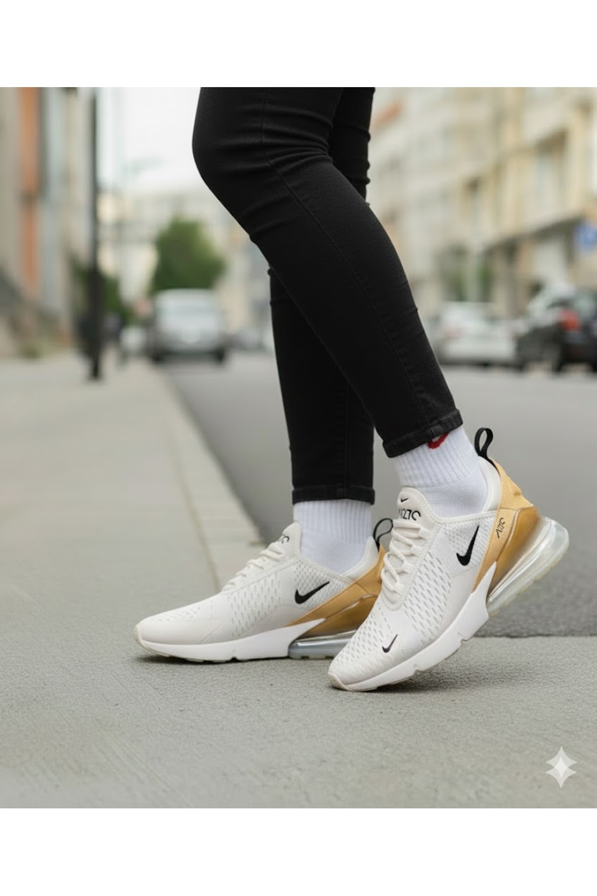 Air Max 270 Kadın Spor Ayakkabı ( SPORTİKS ) DAR KALIPTIR ... — کرم ah8050-002 — تصویر 6 از 6