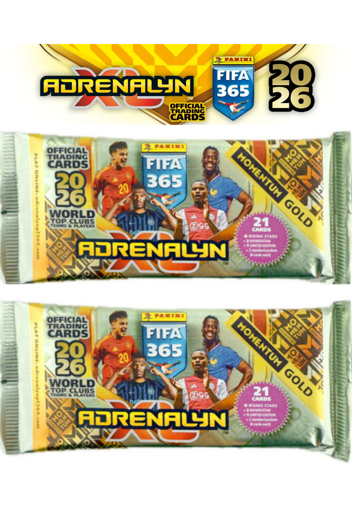 Next Plus Official Panini Adrenalyn XL FIFA 365 2026 Momentum 2