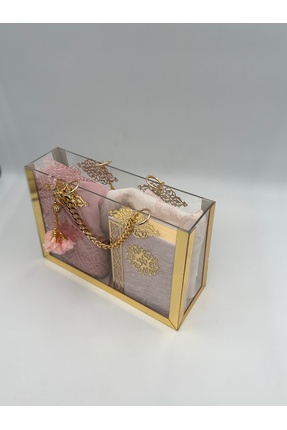 Uğurlu Hac çeyizlik set lüx pleksi çanta kuran seti