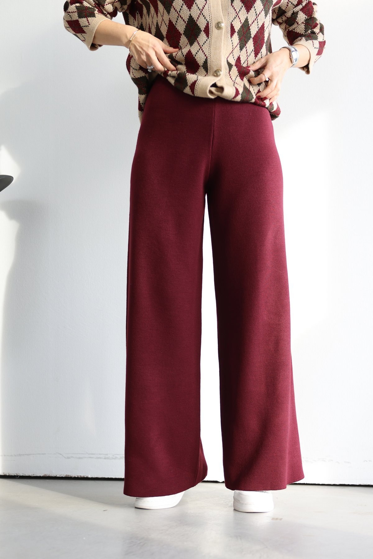 Merino Textured Knitwear Pants