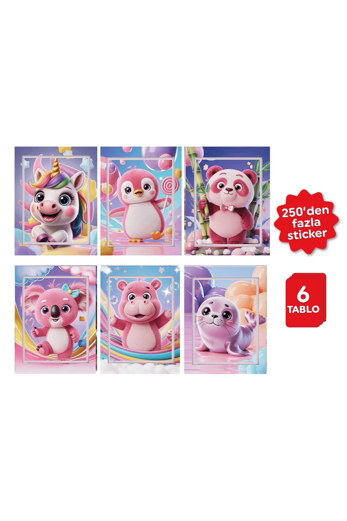 Playever Sticker Puzzle - Kawaii, Çıkartmalı Yapboz Etkinlik Kitabı fotoğrafı 4 (önizleme)