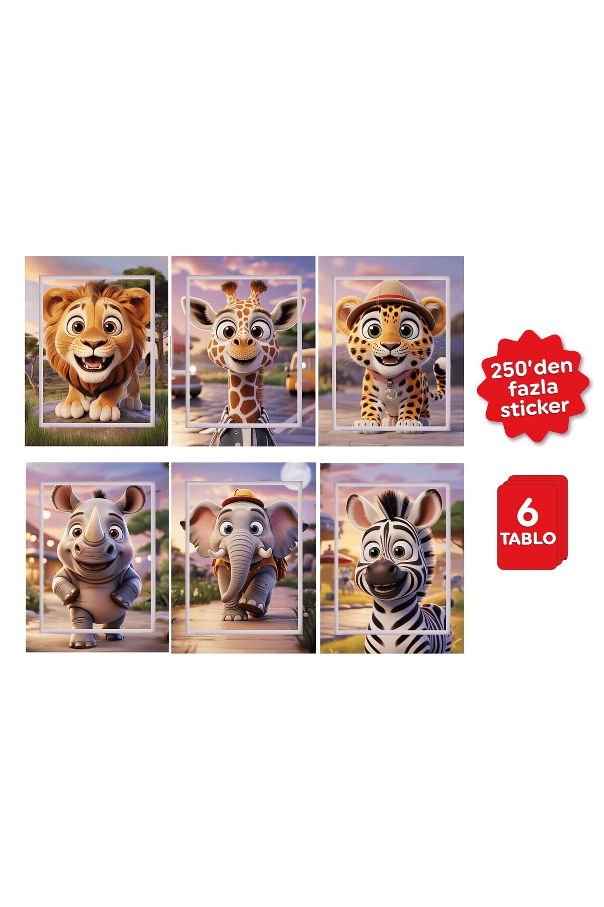 Playever Sticker Puzzle - Safari, Çıkartmalı Yapboz Etkinlik Kitabı fotoğrafı 4 (önizleme)