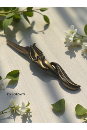 DKSDİZAYN BUKET 128-160mm Ağır Metal Kulp - Özel El Açması Antik Sarı - Mobil...