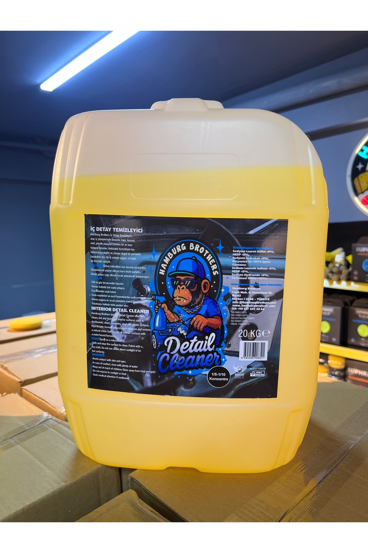 HAMBURG BROTHERS Detail Cleaner – İç Detay Temizleyici 20 KG (1/5–1/10 Konsantre)