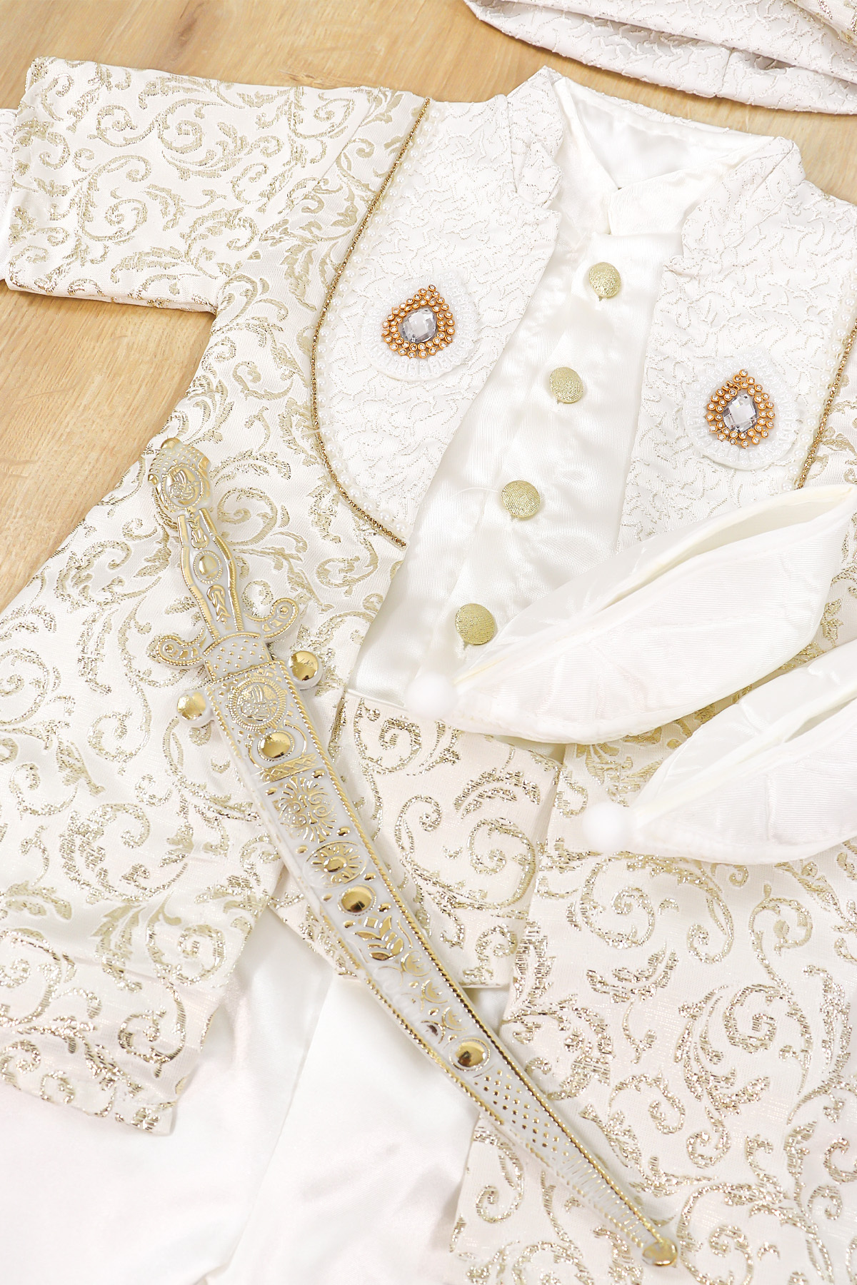 Sitilin Erkek Bebek Şehzade Mevlit Takımı Kaftanlı Lüks Hastane Çıkışı Mevlütlük Hediye Seti STL7121 fotoğrafı 4 (önizleme)