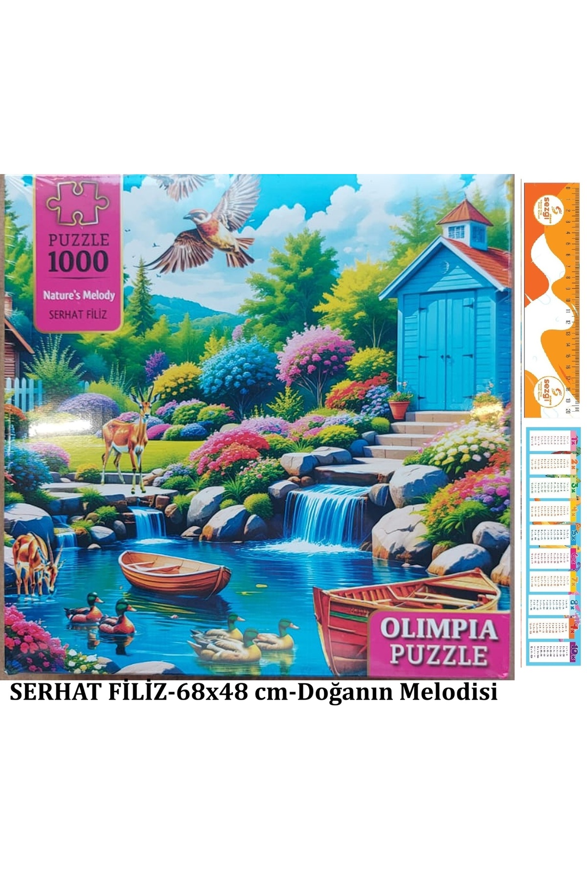 Olimpia Kutulu Puzzle 1000'lik 68x48 cm Nature's Melody (Doğanın