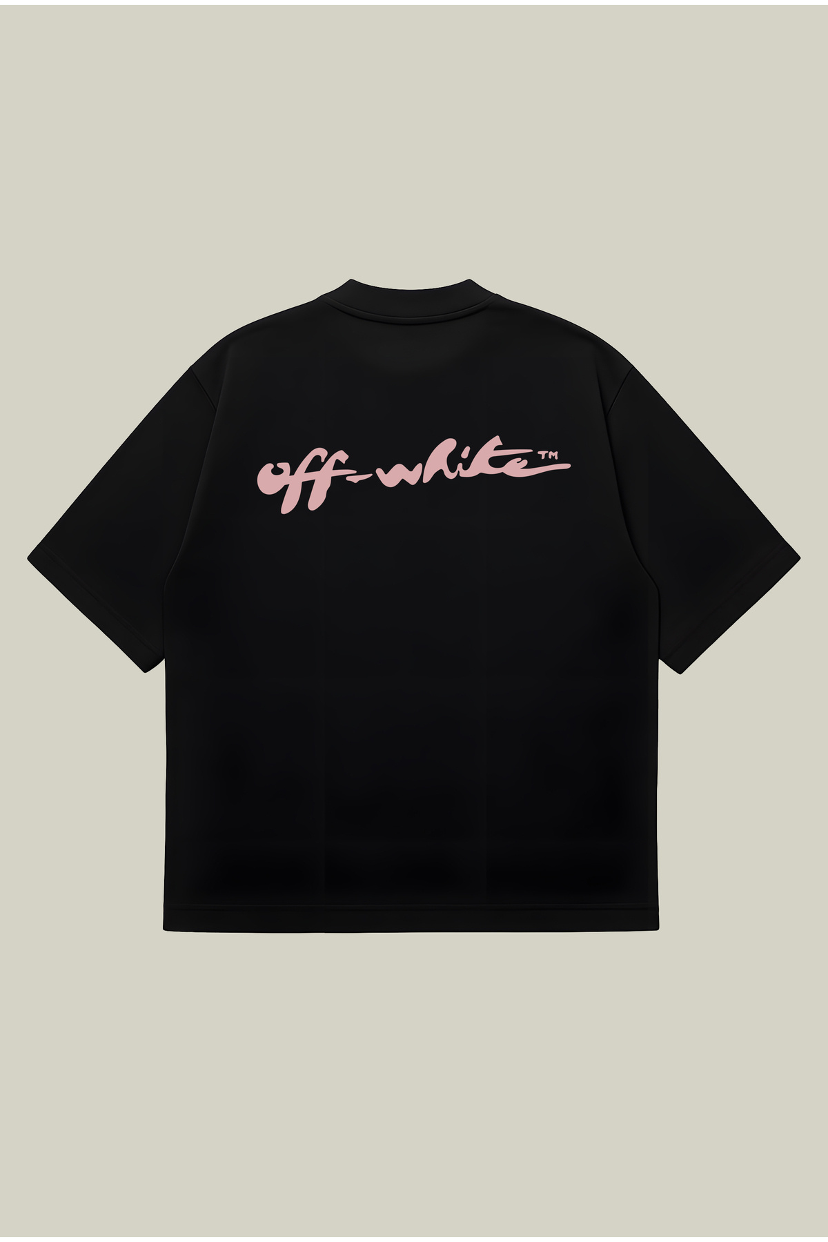 PURE POWER Tricou Off-White Script Boxy Fit supradimensionat unisex tricou – cu imprimeu |   Îmbrăcăminte de stradă