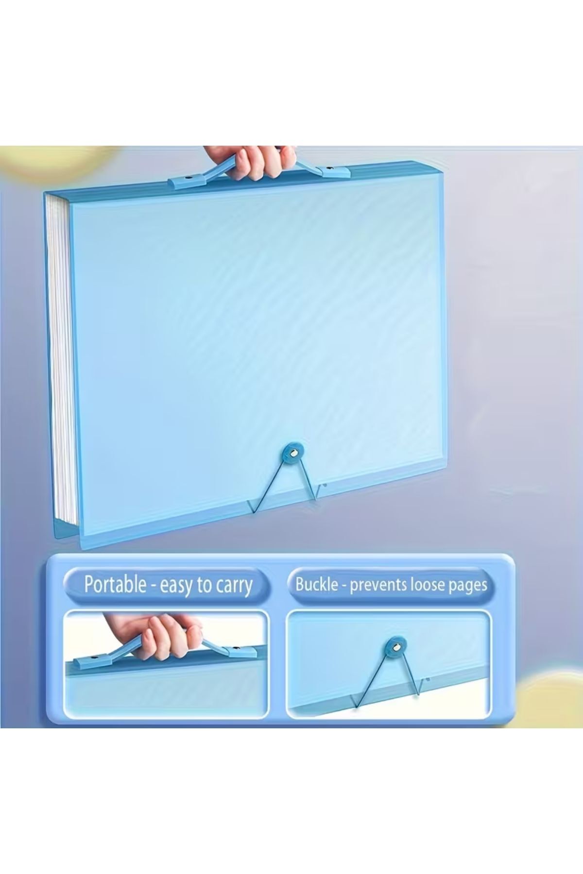 Vox Art A2 Sunum Dosyası (35x50 uyumlu), Resim Çantası, 40 Cep-80