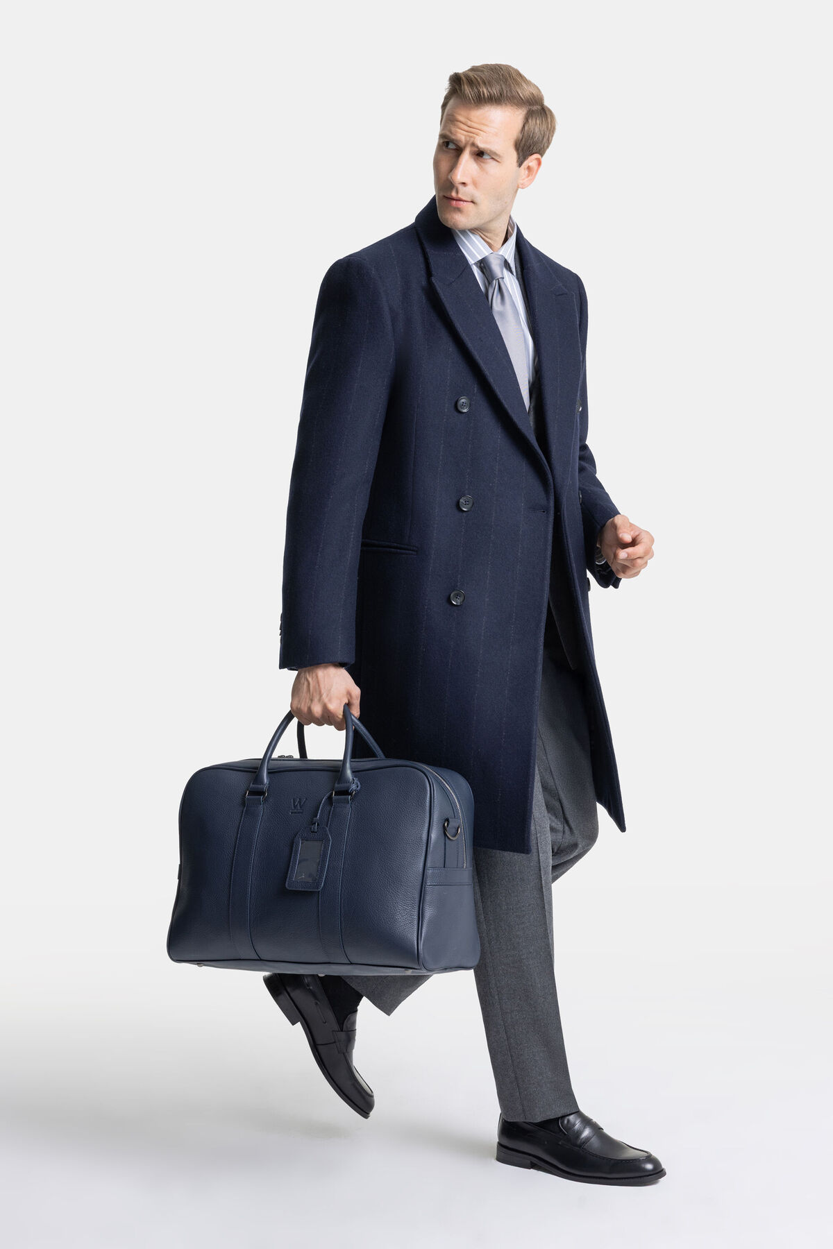 W Collection  KRUVAZE LACİVERT PALTO - Görsel 5