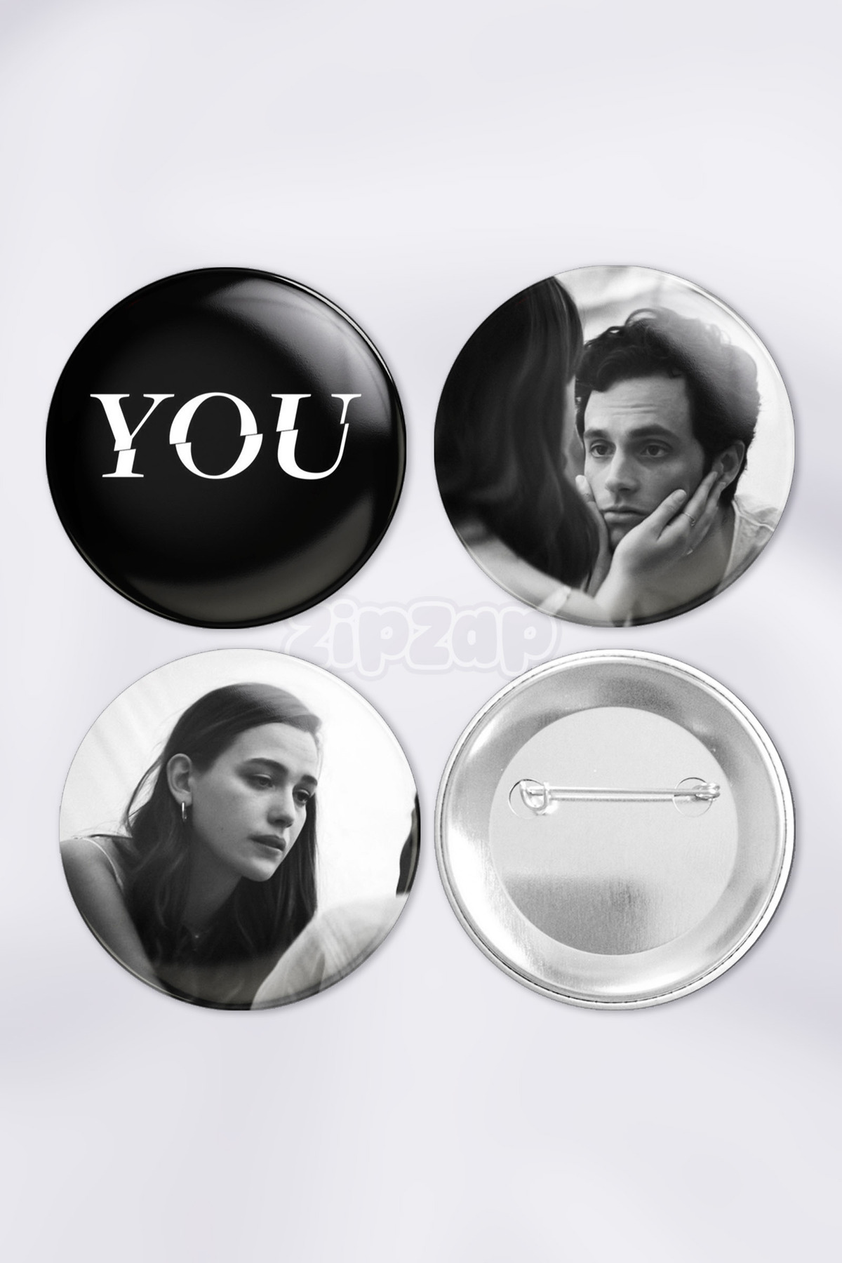 You Series Bag Ornament Pin Button Badge Set (3 PCS)