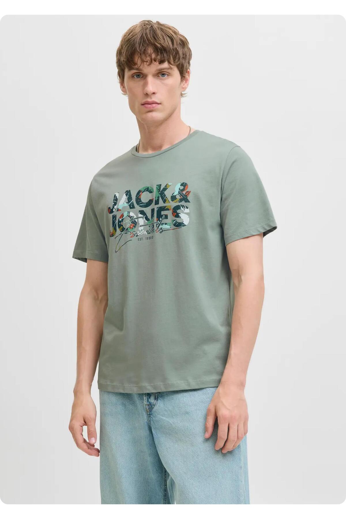 تیشرت مردانه طرح دار آستین کوتاه | جک اند جونز Jack & Jones 6YETSBS37319 - تصویر 2