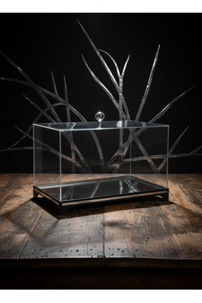 ADENZ Bohça Çeyiz Nişan Kutusu Silver - Damat Gelin Bohçası Şeffaf Pleksi