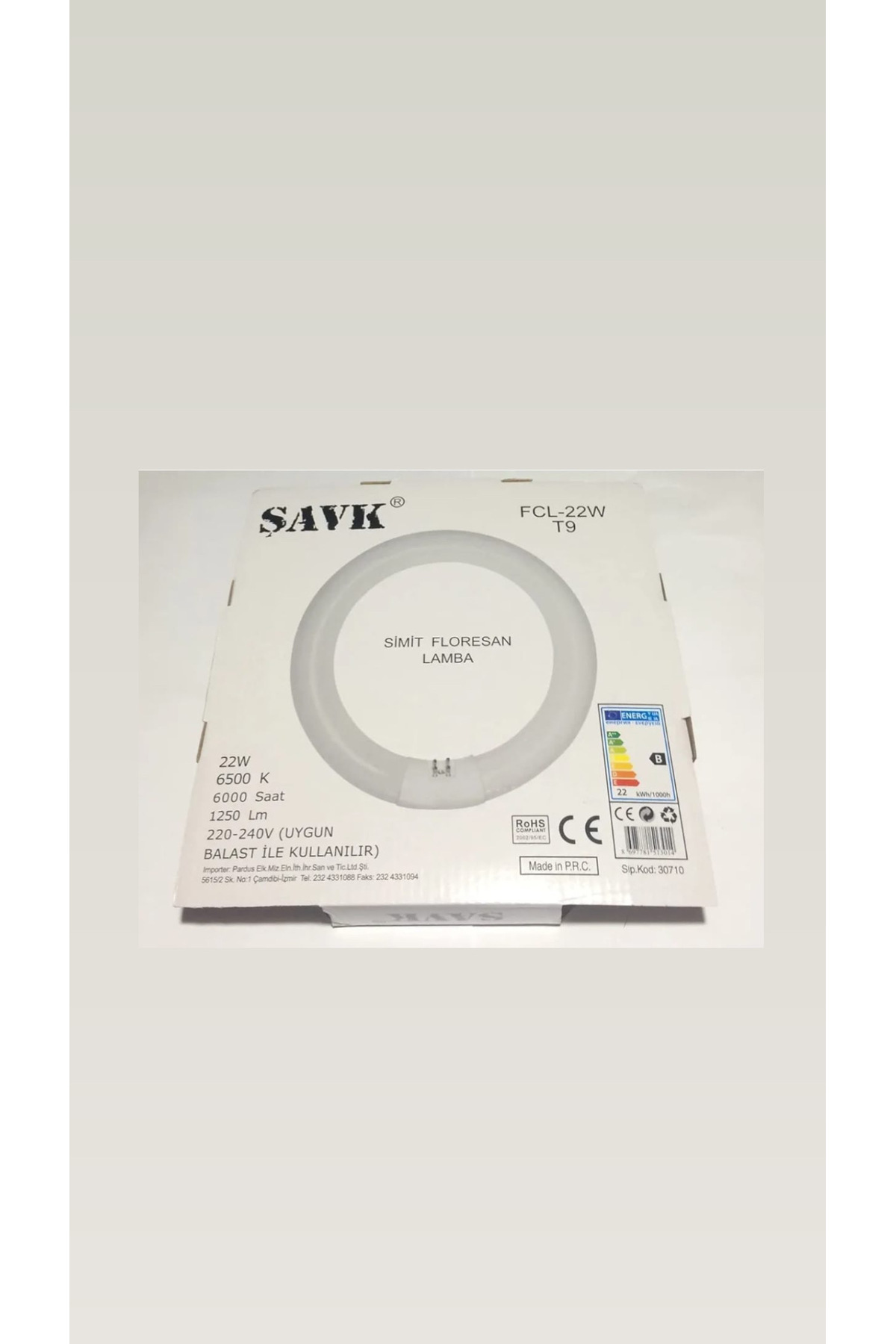 şavk Simit Floresan Lamba