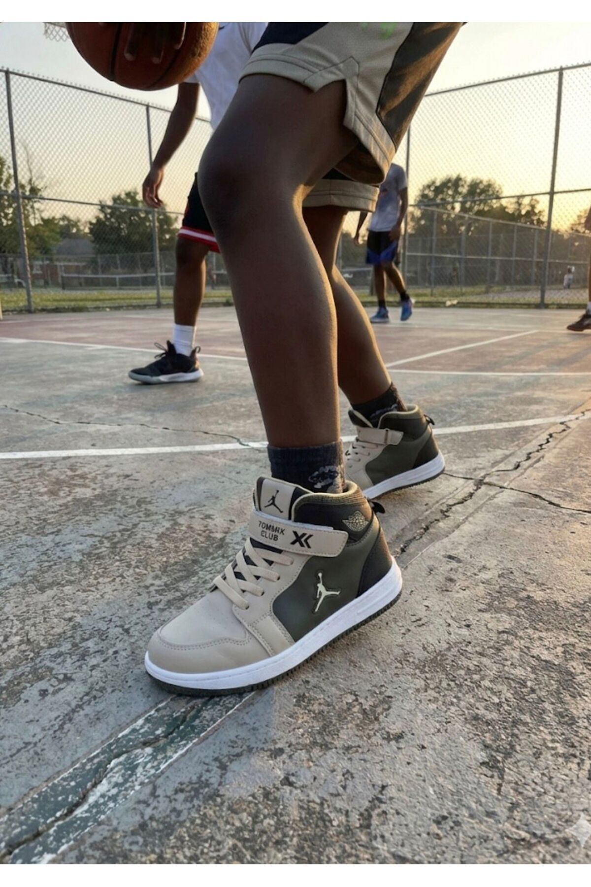 mustey unisex çocuk basketbol ayakkabısı spor ayakkabısı