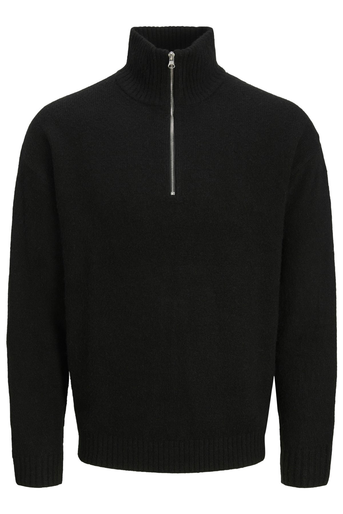 پلیور مردانه مشکی مدل کد: (12278937) Jjesoho Ollie Knit Half Zip Sn جک اند جونز پلیور Jack & Jones