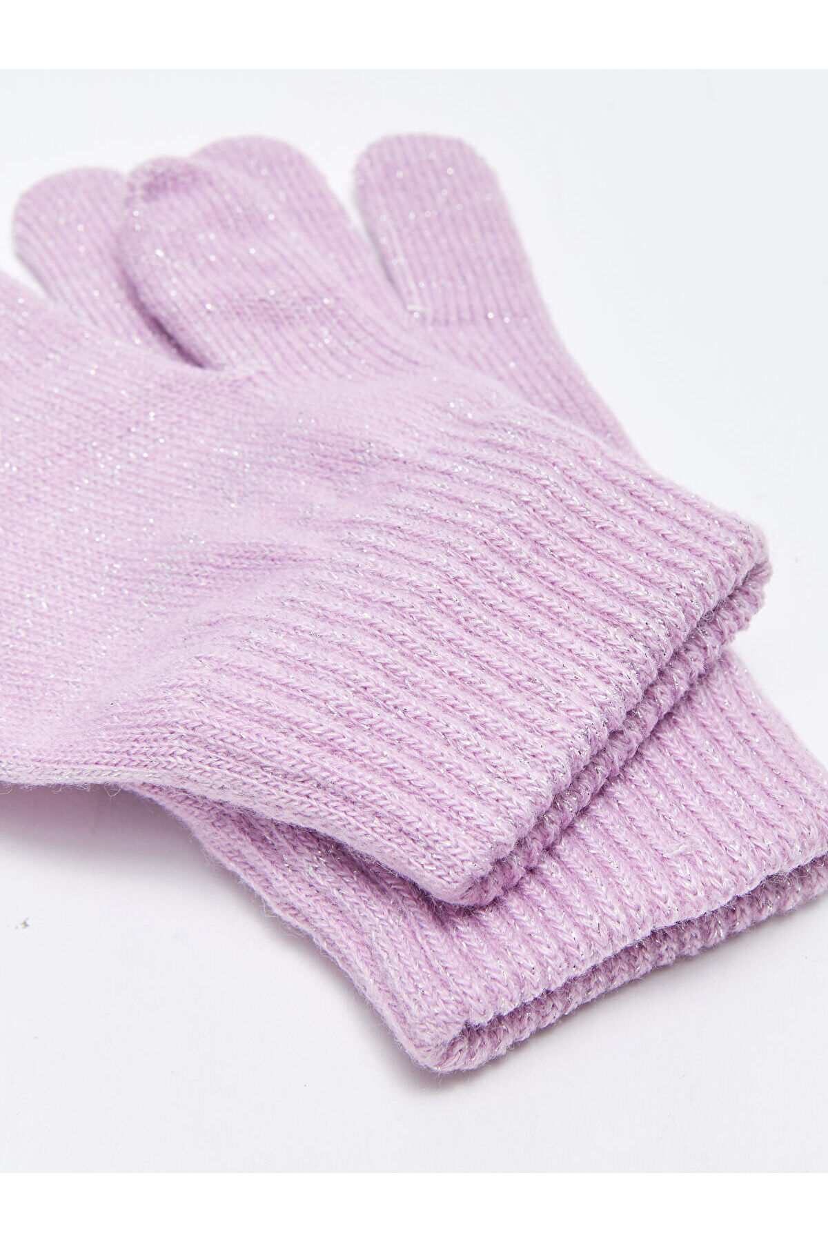 LC Waikiki Hilfa Yeni Sezon Baskılı Kız Çocuk Triko Eldiven 2'li fotoğrafı 2 (önizleme)