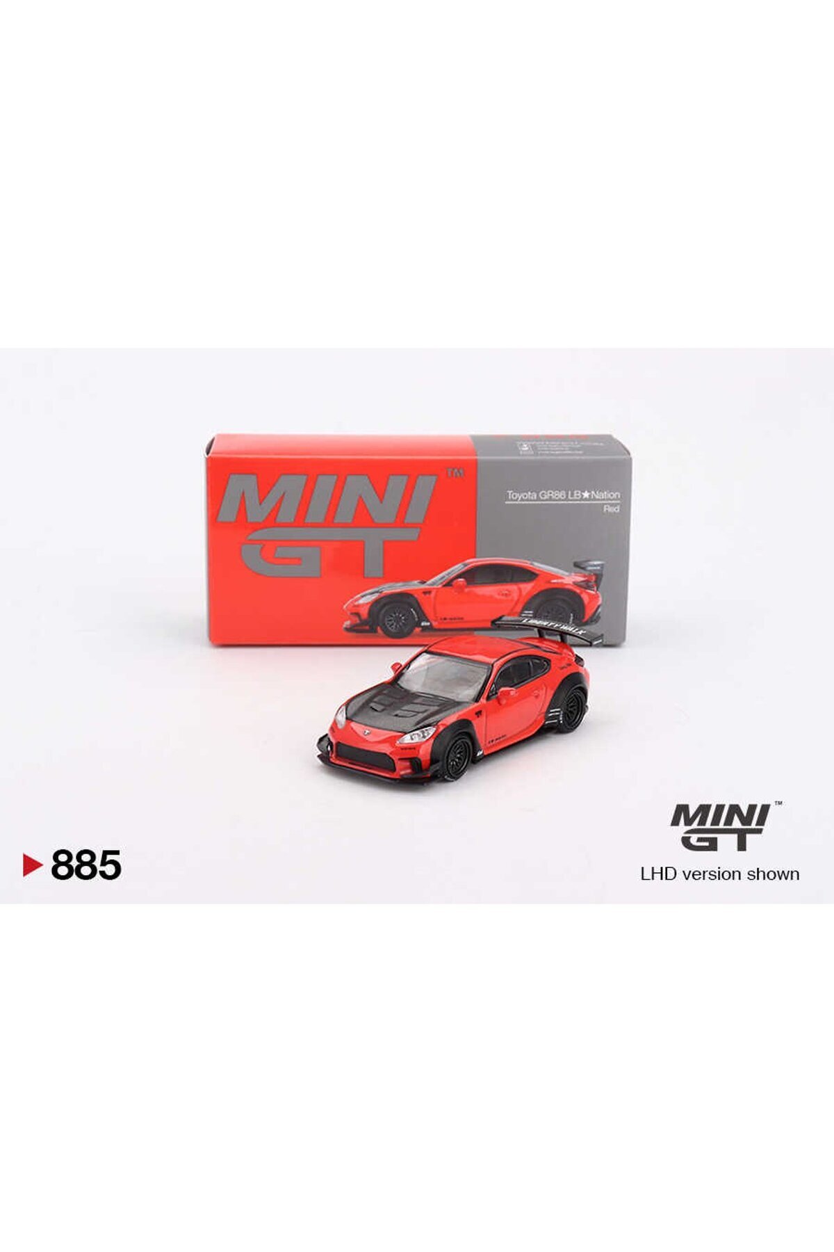 HOT WHEELS Mini GT 1/64 885 Toyota GR86 LB Nation Red - Fiyatı