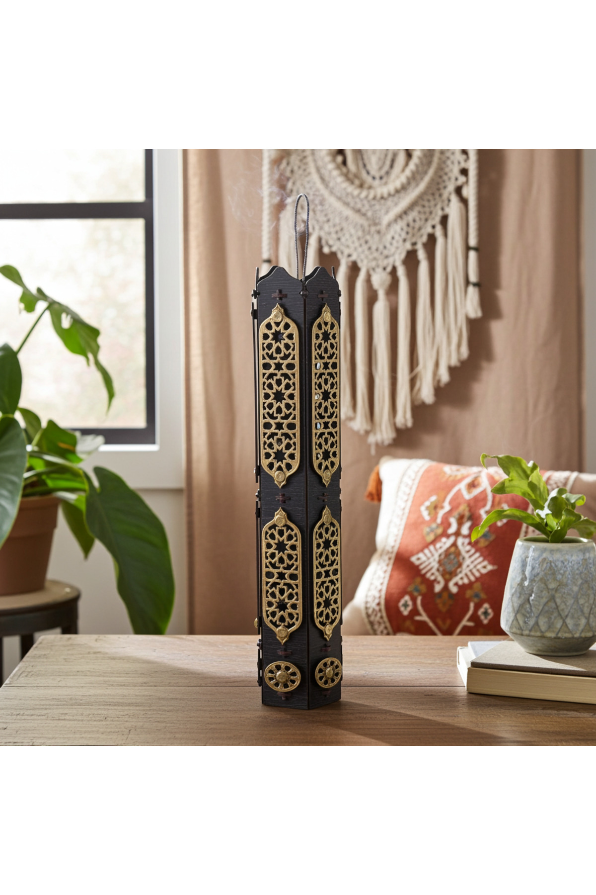 مبخرة أعواد خشبية كبيرة بتصميم إسلامي