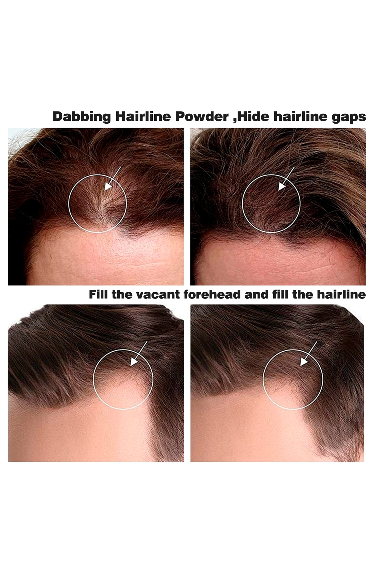 Hair Rich Saç ve Kaş Gölgelendirme Pudrası Kaş doldurma kaş farı kaş topik — مشکی 1001303030 — تصویر 8 از 8
