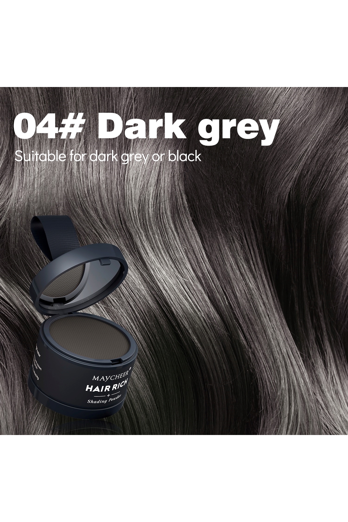 Hair Rich Saç ve Kaş Gölgelendirme Pudrası Kaş doldurma kaş farı kaş topik — مشکی 1001303030 — تصویر 6 از 8