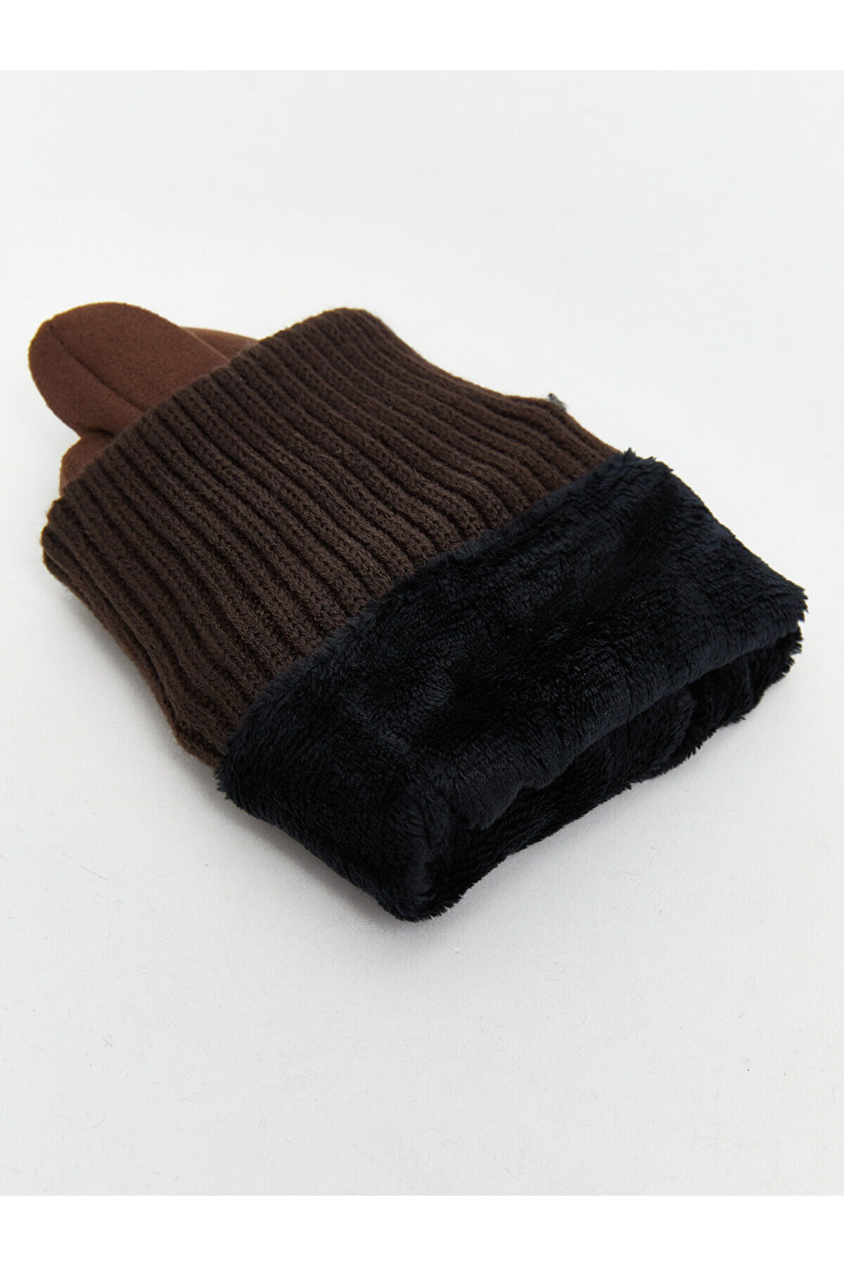 LC Waikiki LCW ACCESSORIES Peluş Detaylı Erkek Eldiven görsel 3