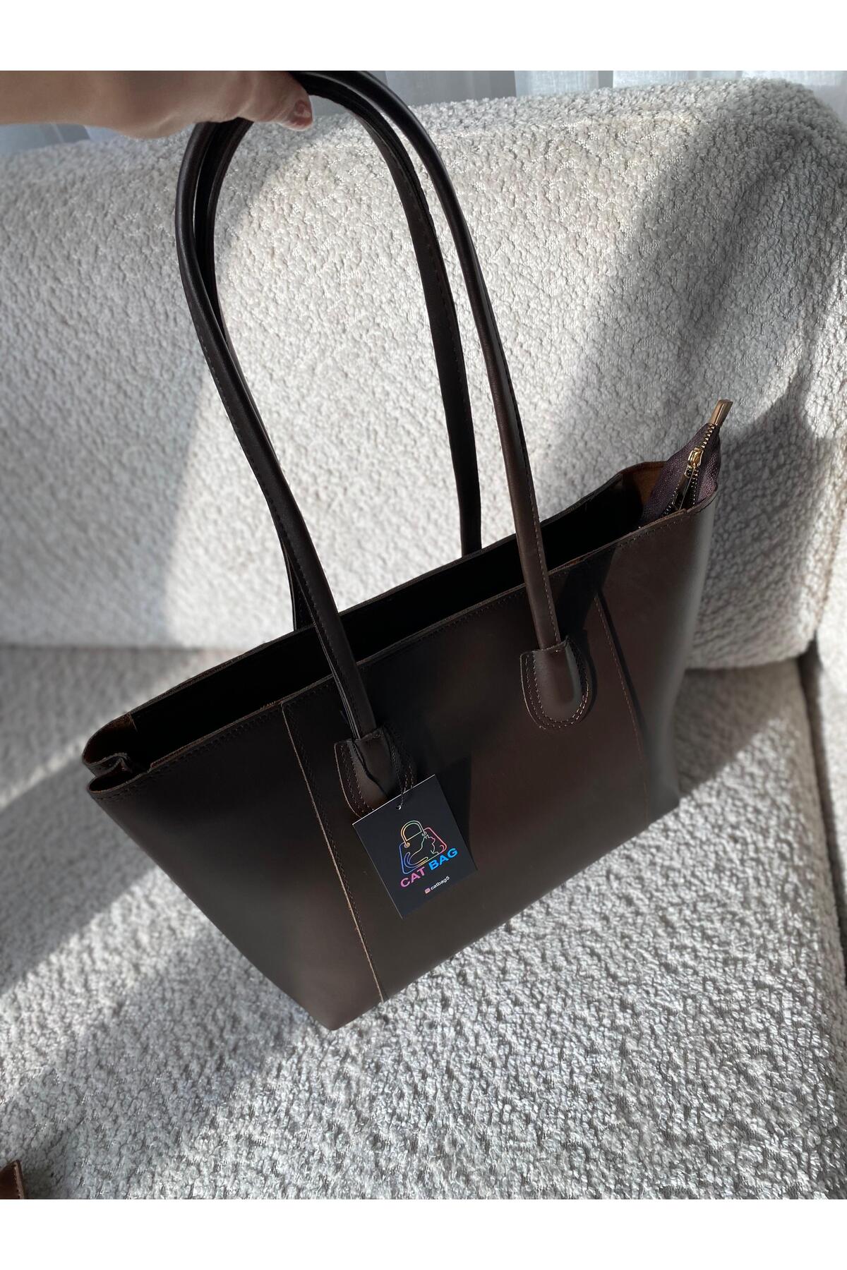 ÇANTA Cat Bag Acı Kahve Büyük görsel 5