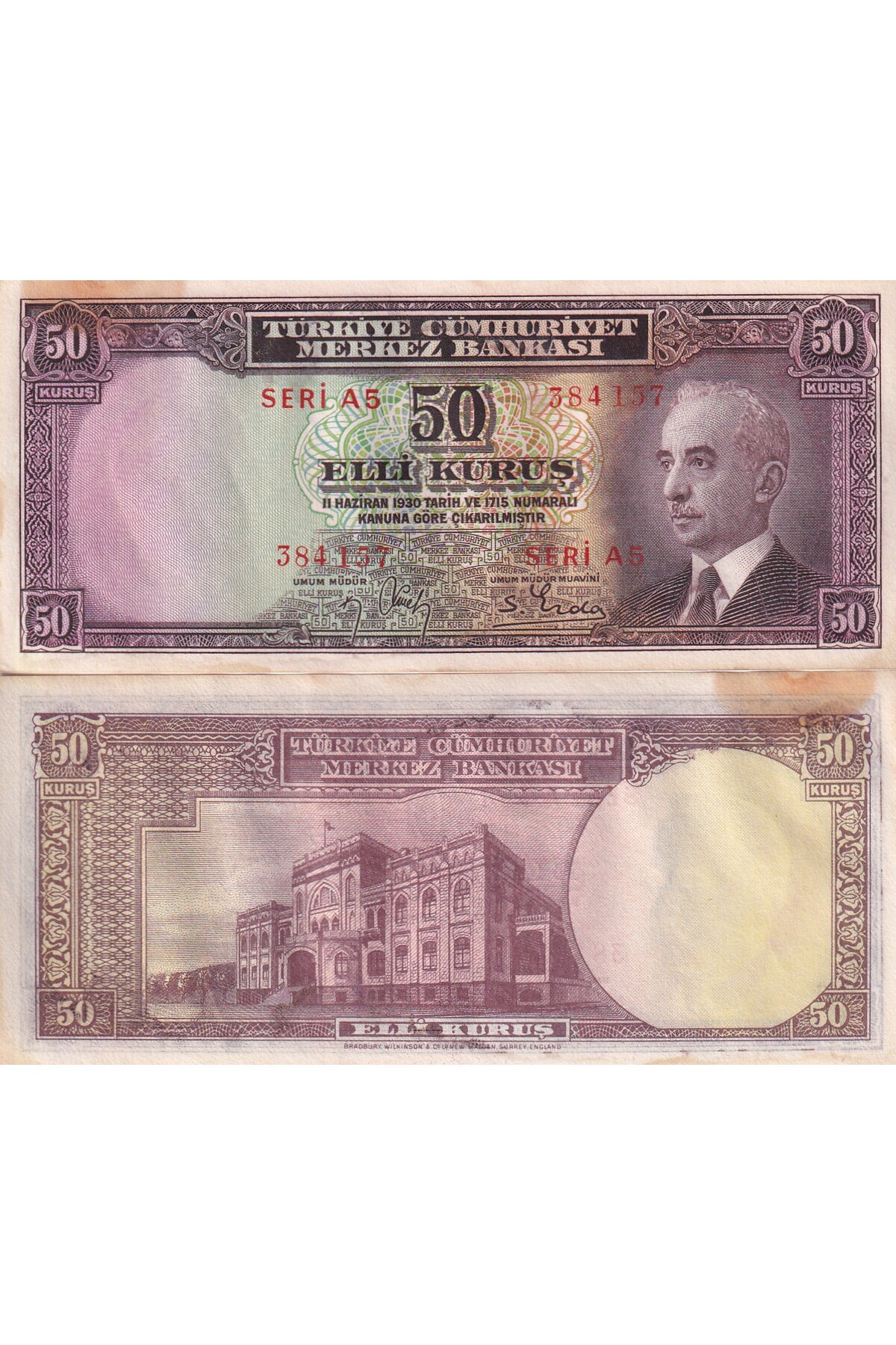 emir koleksiyon coin & paper collection 2.emisyon Batan Gemi 50 Kuruş T.c.  Kağıt Para Çil (Unc) Koleksiyon Para - Fiyatı, Yorumları