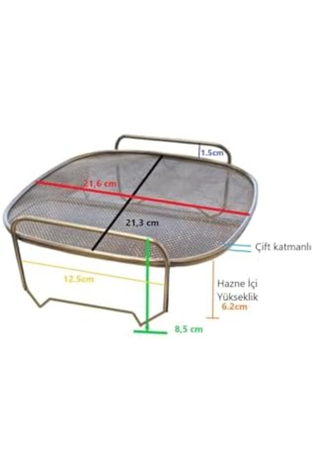 Yıldızan Popüler 3000 Serisi Hava Fritöz Uyumlu Buhar Pişirme Aparatı, 304 Paslanmaz Çelik 1183514