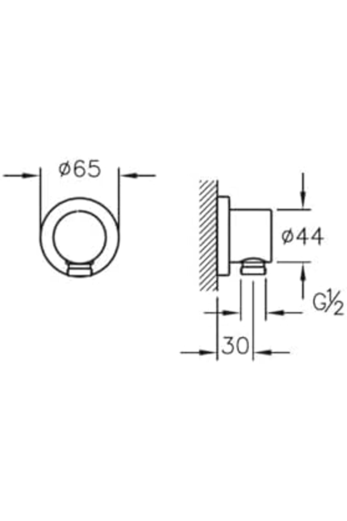 Yıldızan A45222 El Duşu Çıkışı, Krom 1190095