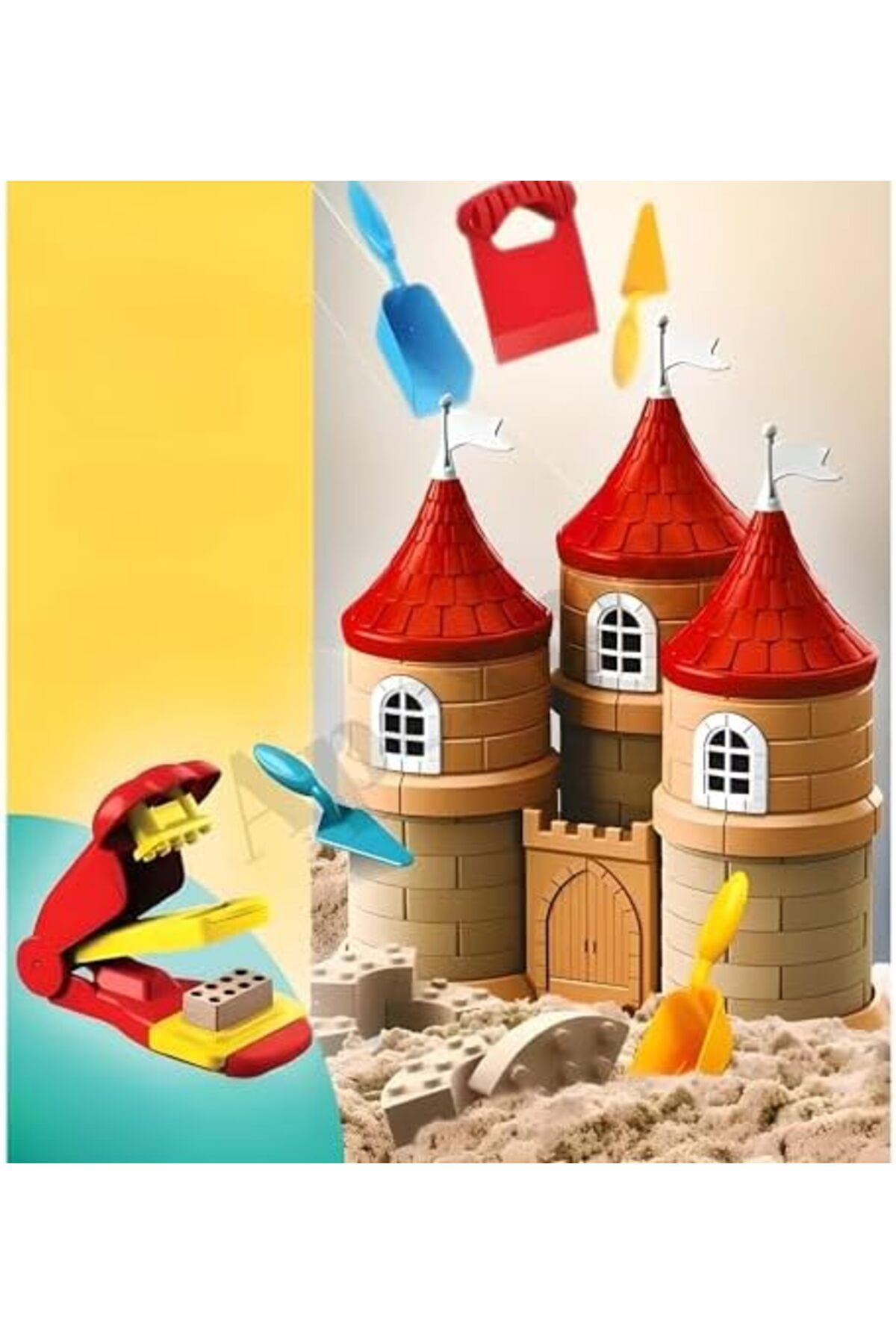 STOREMAX modashine Masalı Oyun Kinetik Kum Seti 750 Gr. Şato Kurumayan Kinetik Kum Oyun Seti polymix 1171935