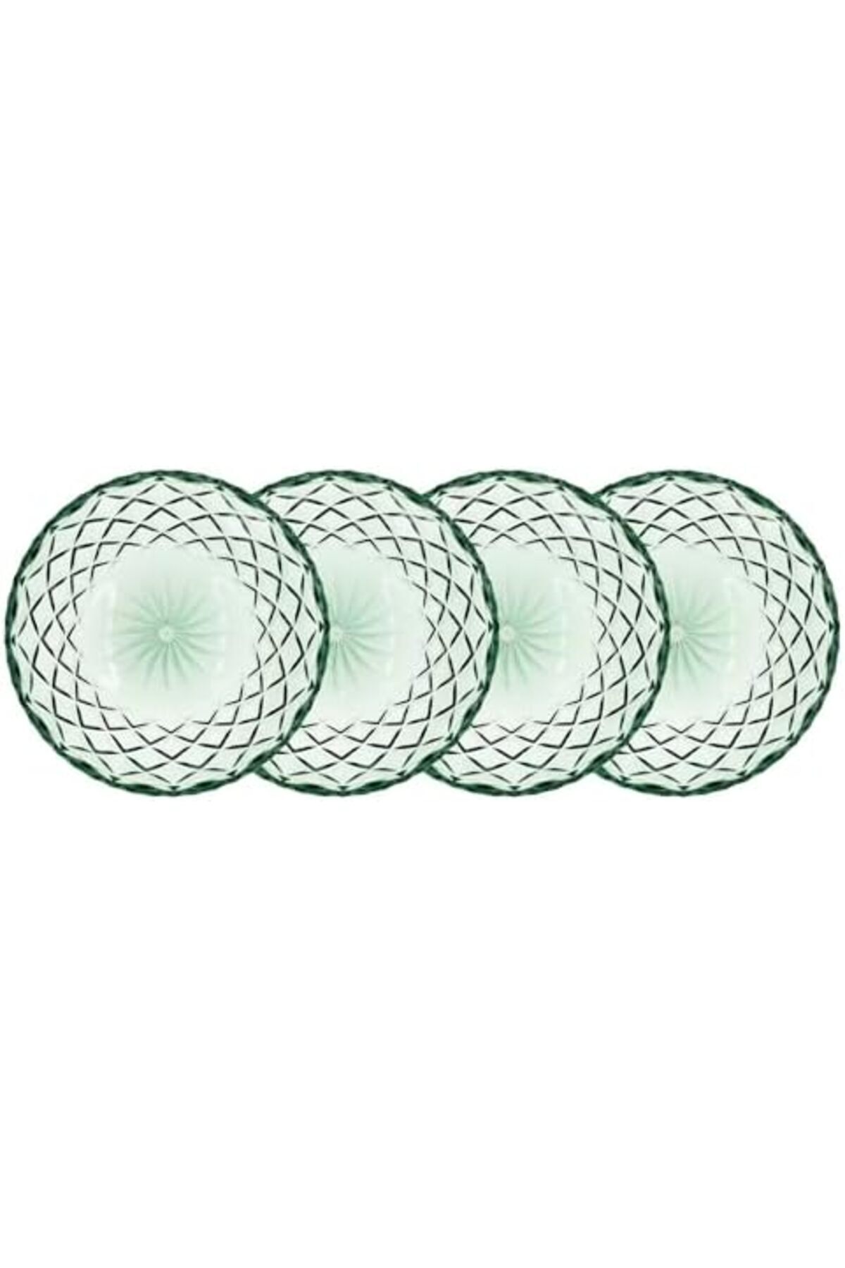 Yıldızan trea_ Glas Sorrento Tabak 4 Adet Çap:16 Cm Yeşil _yola 1198781