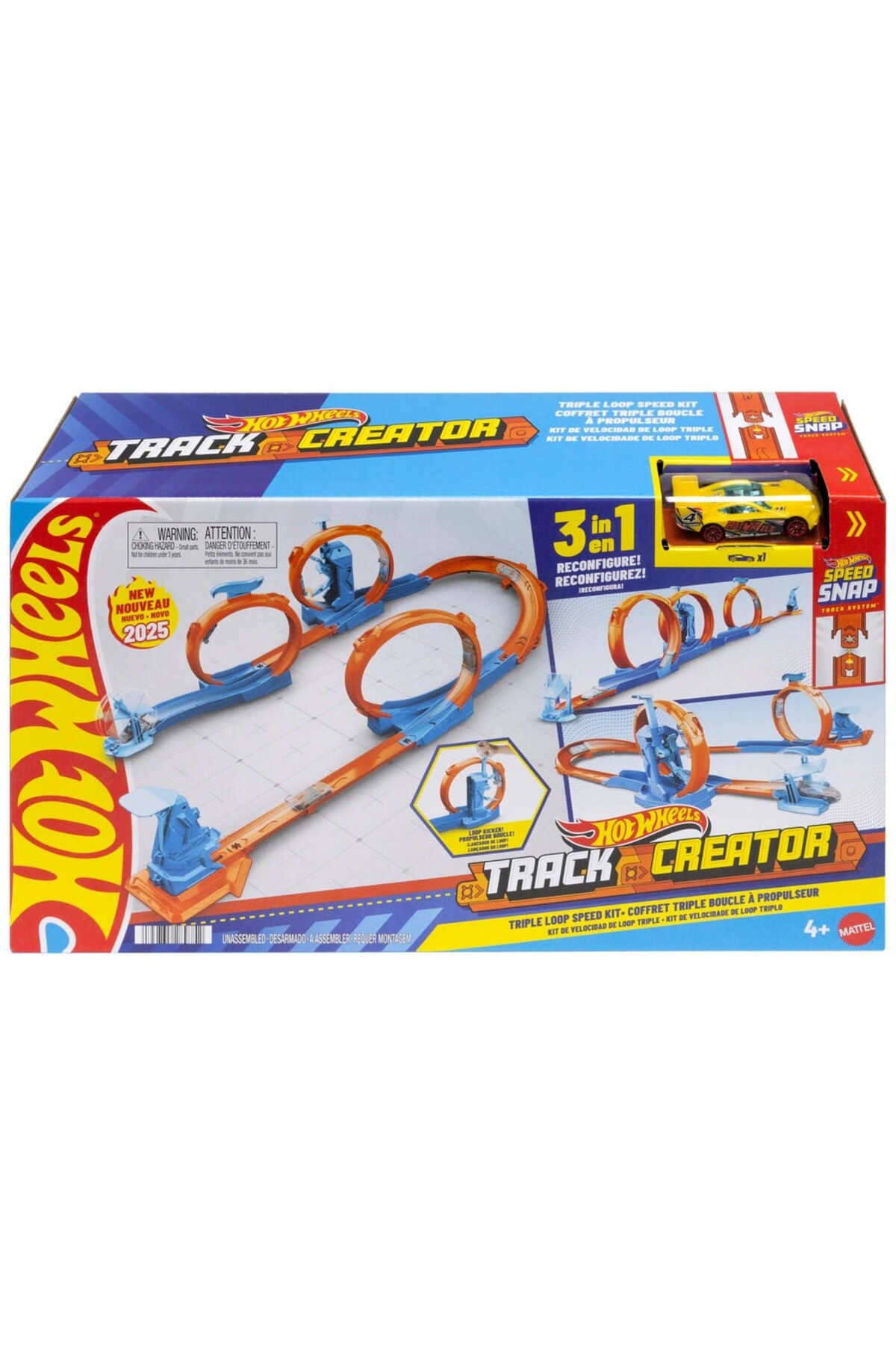 HOT WHEELS Track Creator Üçlü Çember Pist Seti JDW39 - Fiyatı