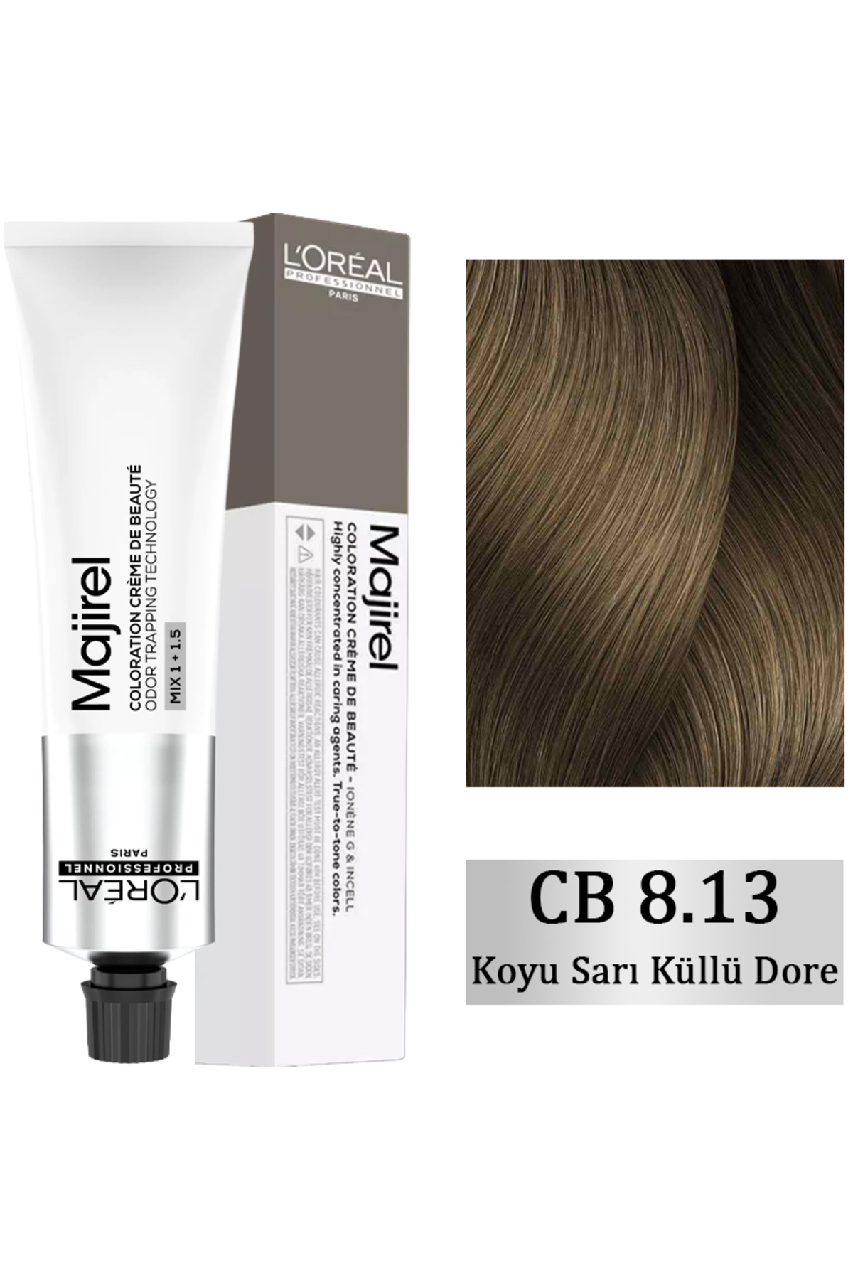 L'oreal Professionnel کرم رنگ موی مجیرل - رنگ مو شماره: 8.13 بلوند تیره خاکستری طلایی 60 میلی لیتر - بسته بندی جدید — رنگ موی رنگارنگ لورآل پروفشنال