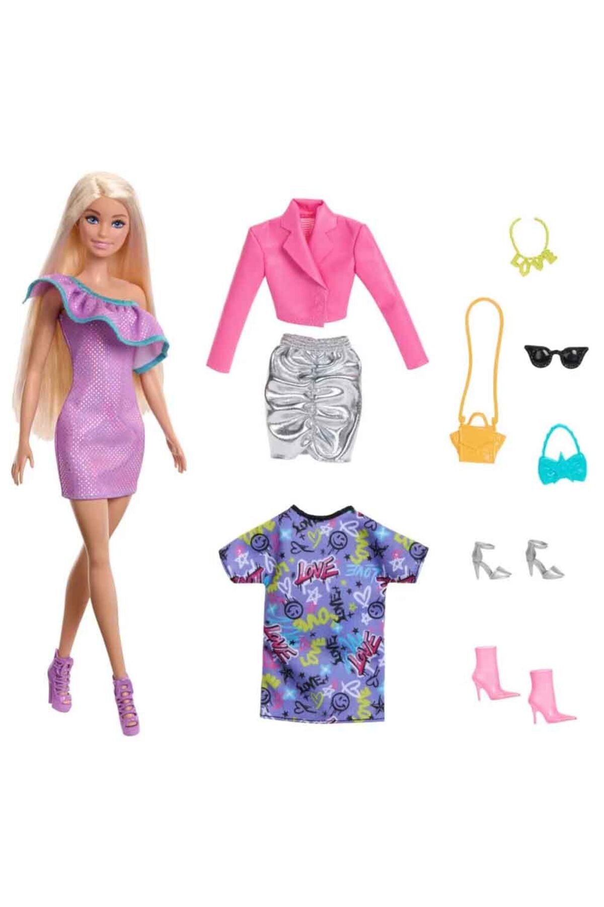 Mattel Barbie Moda Bebek, Kıyafetleri ve Akseasuarları HYT61 fotoğrafı 2 (önizleme)