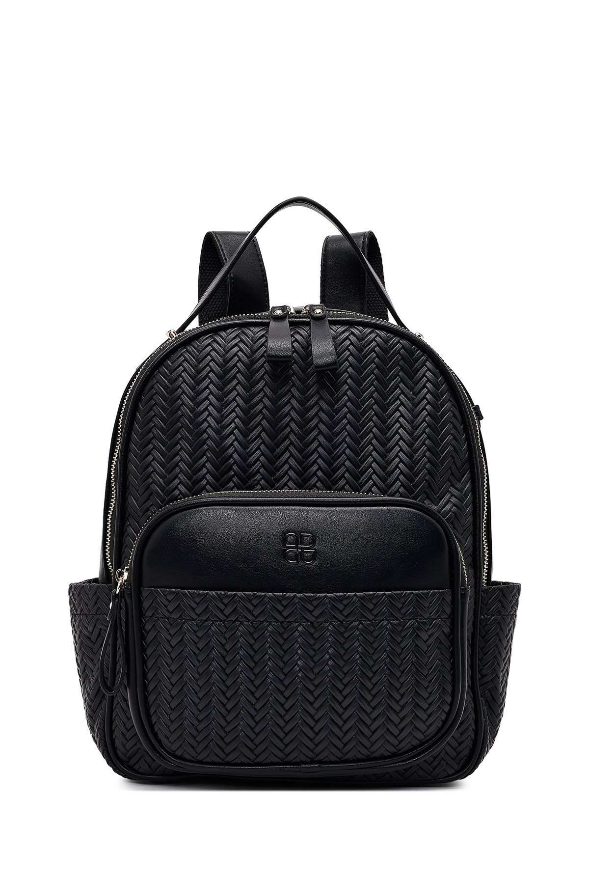 کوله پشتی زنانه مشکی طرح دار 25ABD285126 Derimod