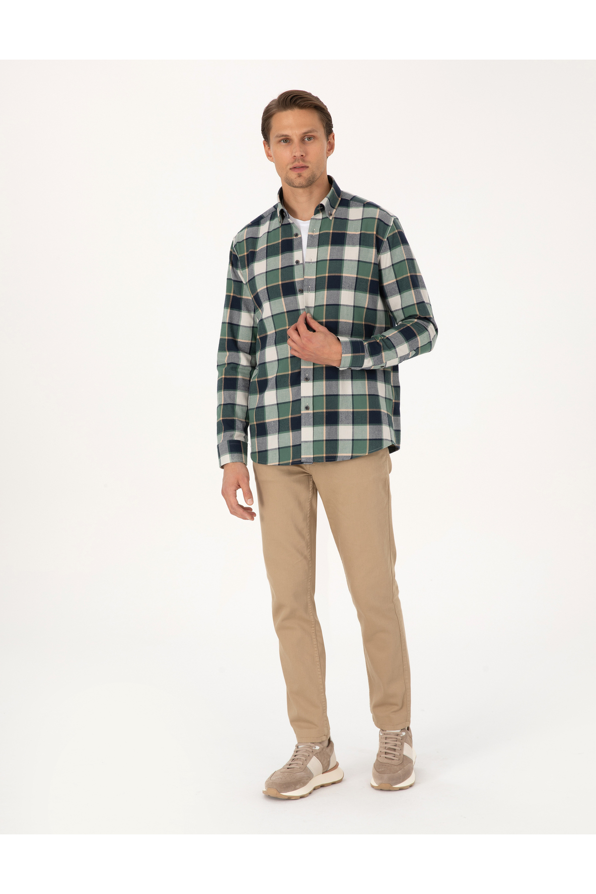 Pierre Cardin  Bej Slim Fit Jean Pantolon 50317312-VR011