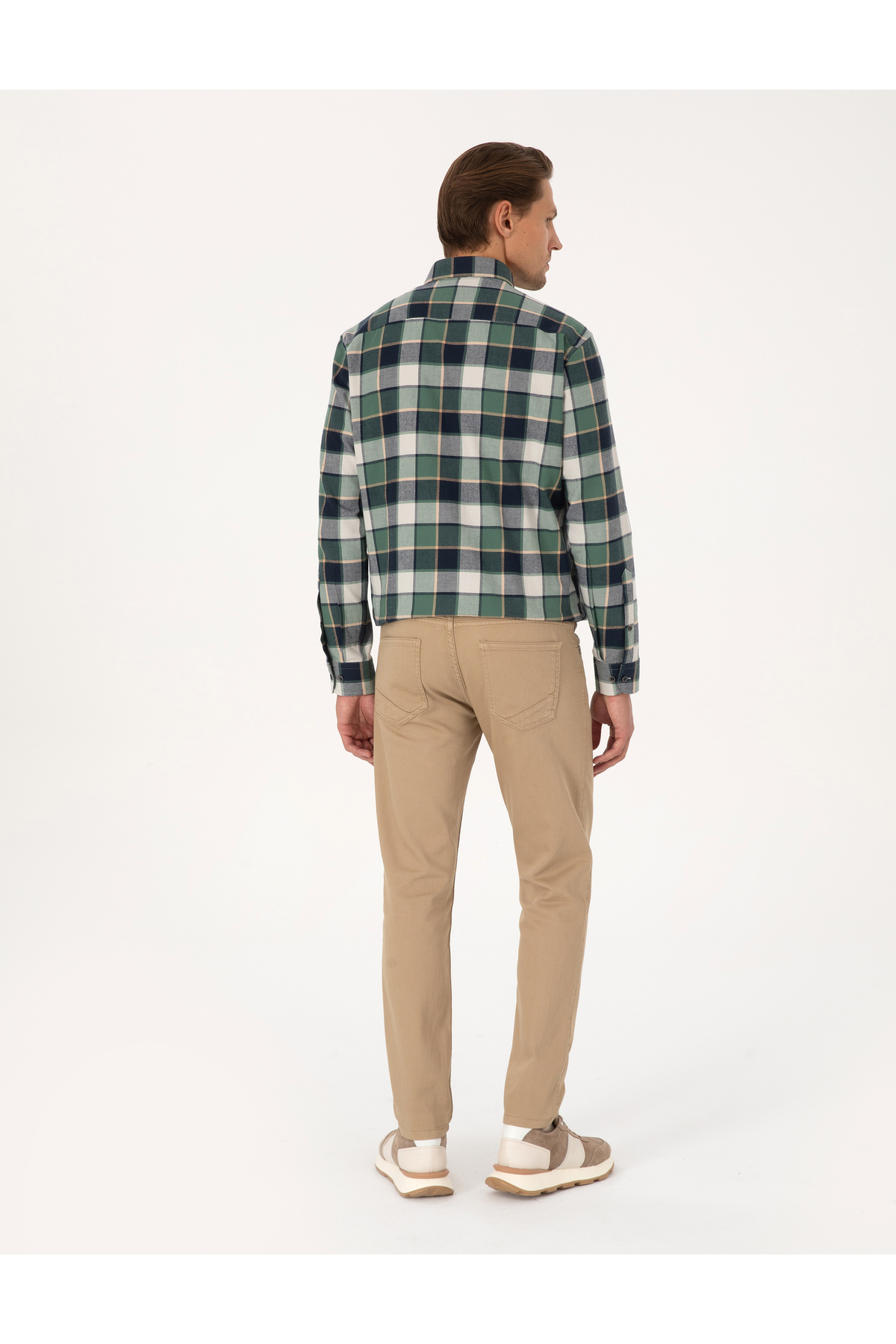 Pierre Cardin  Bej Slim Fit Jean Pantolon 50317312-VR011 - Görsel 4