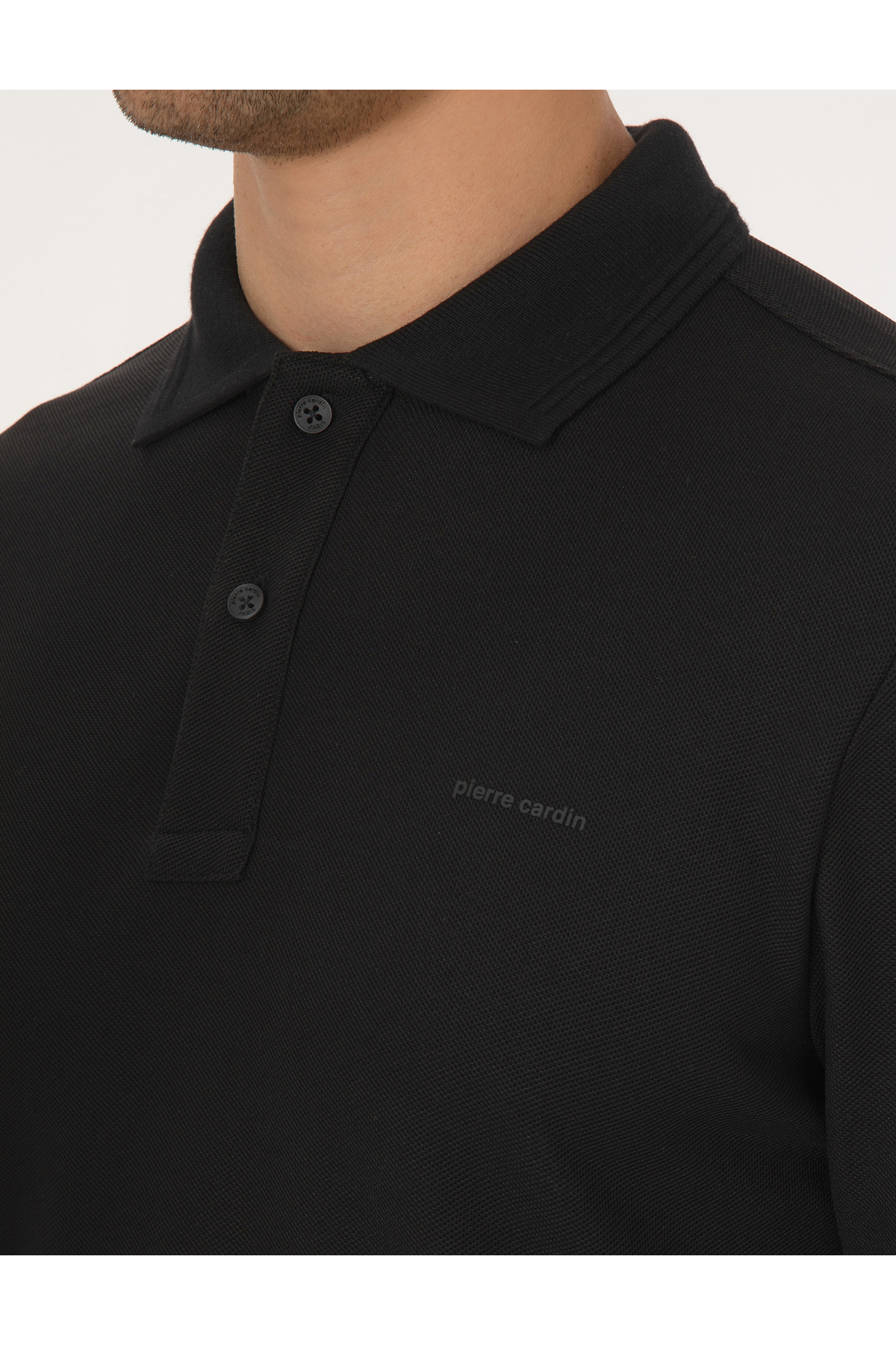 Pierre Cardin Siyah Slim Fit Sweatshirt 50311678-VR046 görsel 7