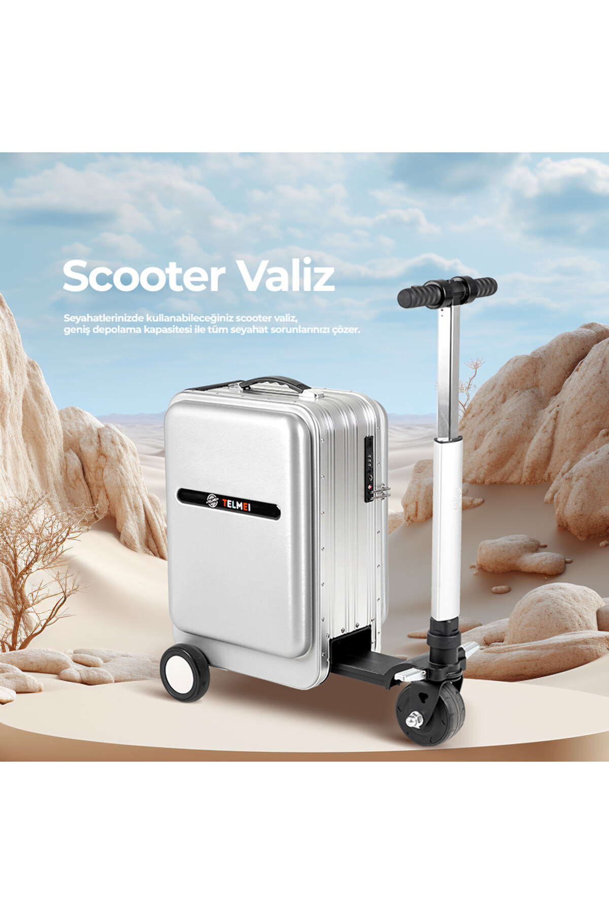 Telmei Uno Akıllı Scooter Valiz