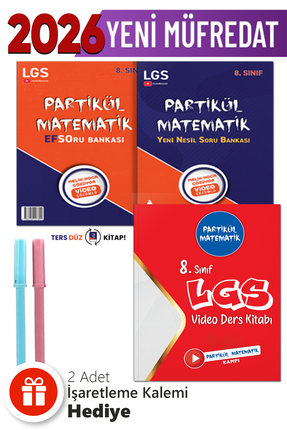 Partikül Matematik 8. Sınıf Lgs Efso Ve Yeni Nesil Soru Bankası 2 Kitap Birar...