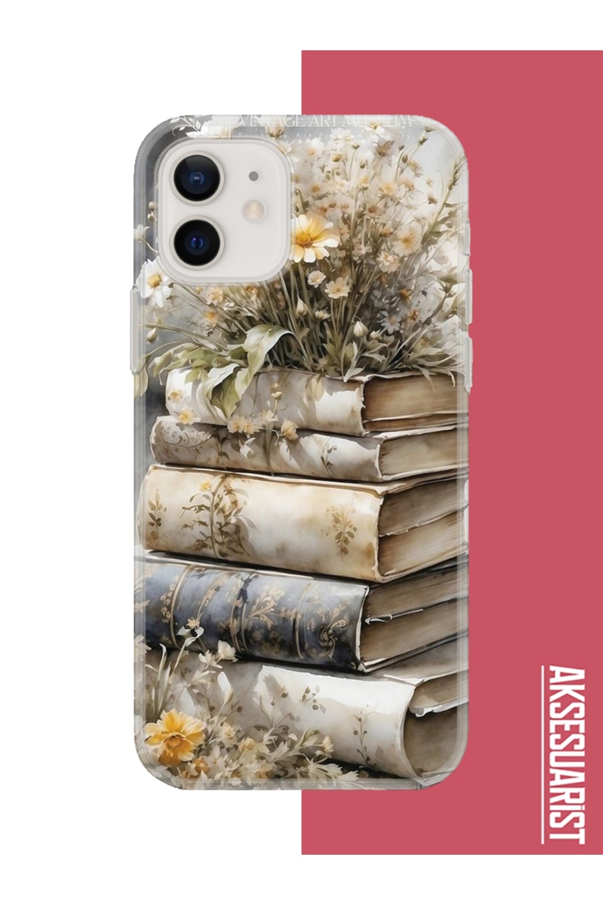 Iphone 11 Compatible Daisy Book UV Printed Silicone Case