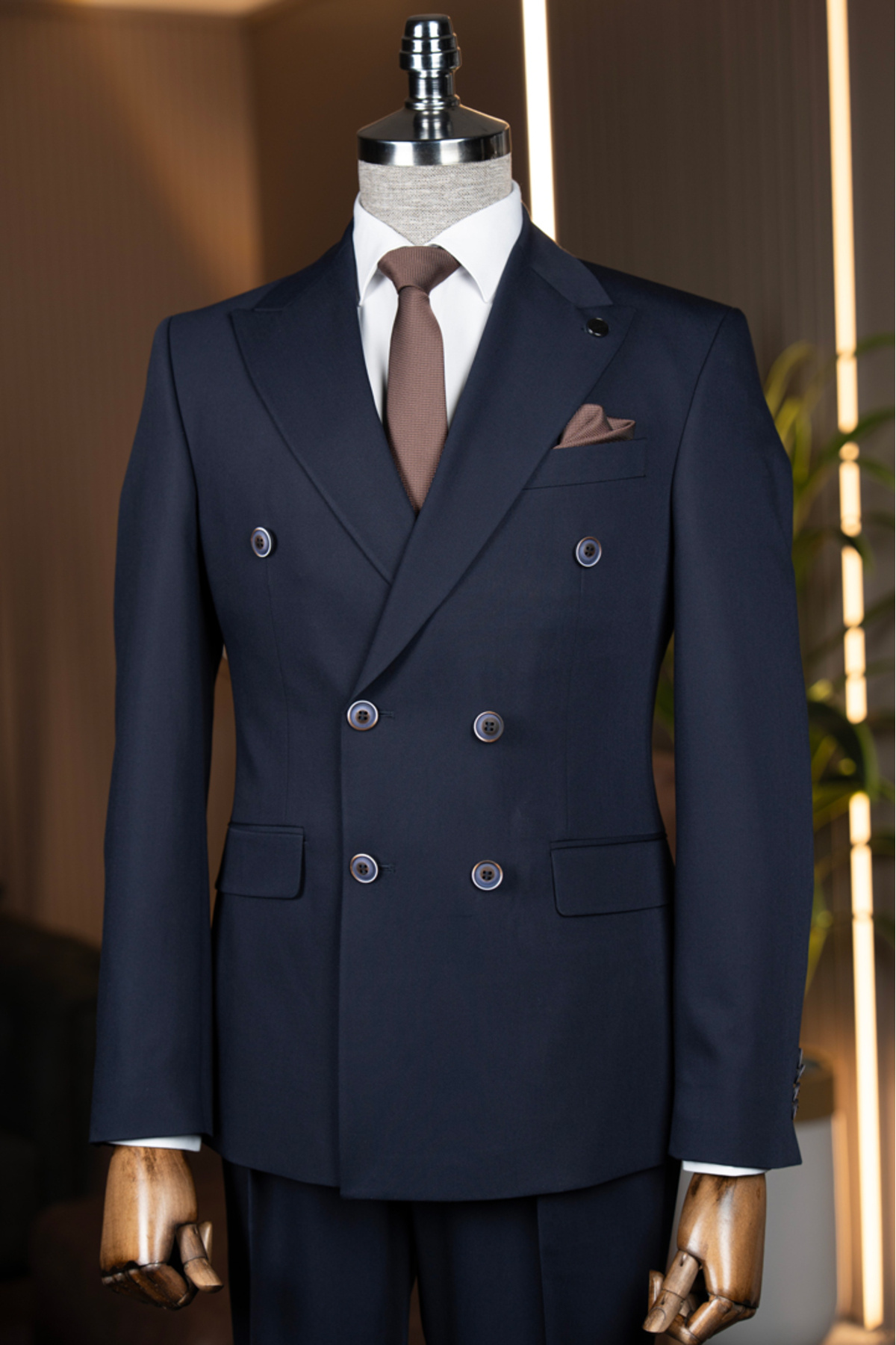 terzi ayhan Exclusive Kruvaze Takım Elbise –SlimFit 1 beden büyük tercih ediniz. görsel 2